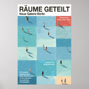 Poster mit Menschen in Rasterflächen - Modernes De