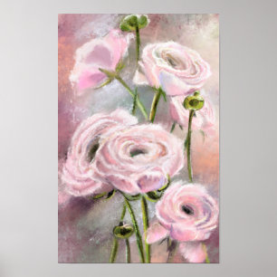 Poster mit rosa Rosen