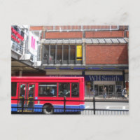 Poster mit rotem Londoner Bus