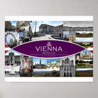 Poster mit Szenen aus Wien