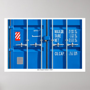 Poster mit Transportbehälter