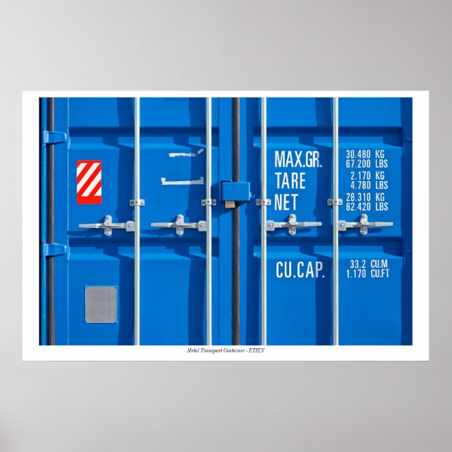 Poster mit Transportbehälter (Vorne)