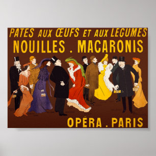 Poster mit Vintage-Magazincover/Anzeige