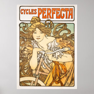 Poster mit Vintage-Magazincover/Anzeige