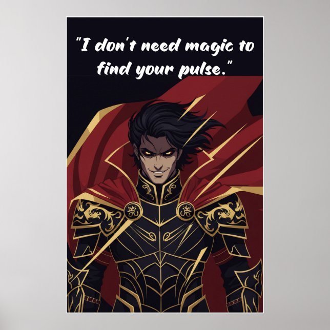 Poster mit Zitat aus dem Buch 'Powerless' (Vorne)