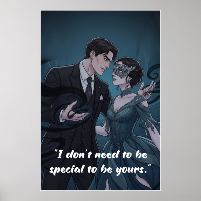 Poster mit Zitat aus Powerless Buch  (Vorne)