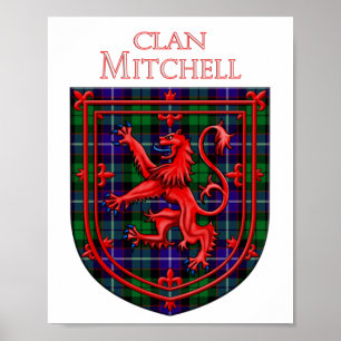 Poster Mitchell Tartan Scottish Plaid Lion Rampant