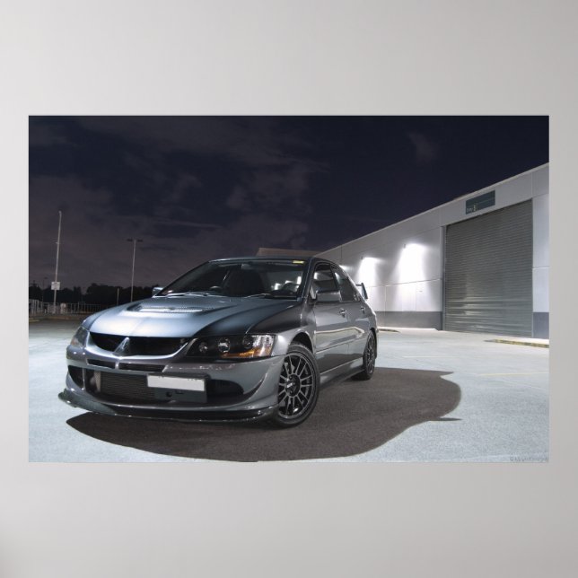Poster Mitsubishi Evolution 8 (Devant)