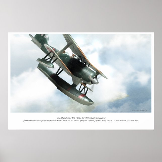 Poster Mitsubishi F1M (Devant)