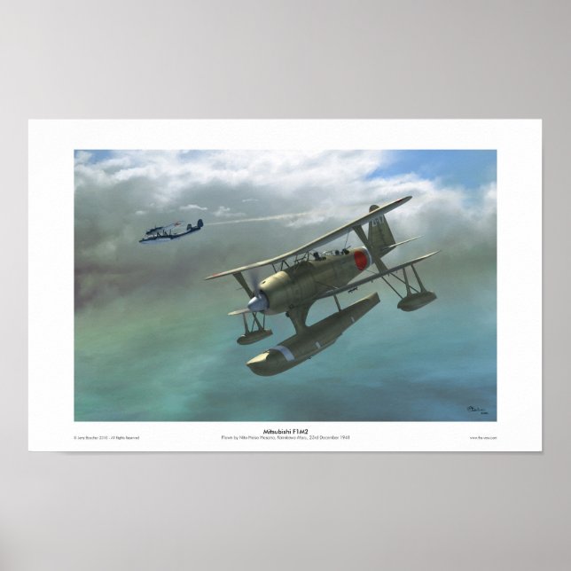 Poster Mitsubishi F1M2 (Devant)