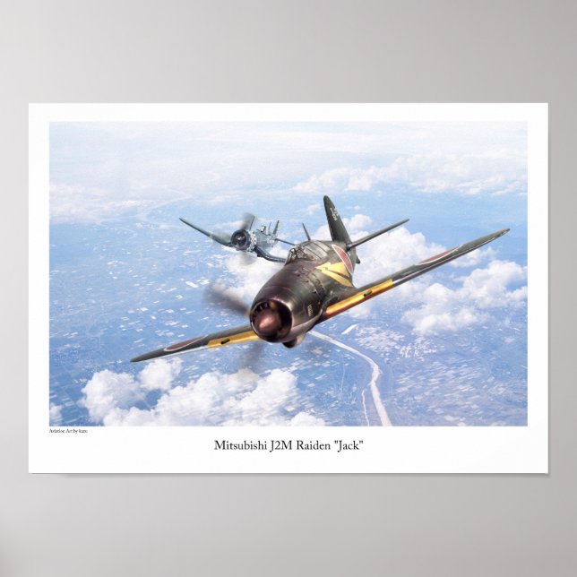 Poster Mitsubishi J2M Raiden "Jack" (Devant)