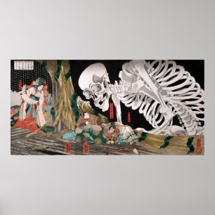 Poster Mitsukuni défie le spectre des squelettes