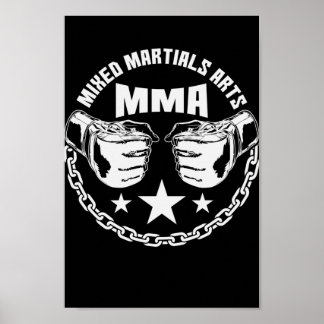 Poster Mixed martial art mixte des arts martiaux