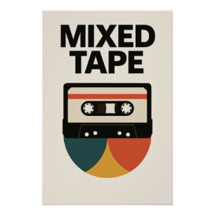Poster MIXED TAPE – L’hommage visuel à vos compilations