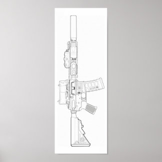 Poster MK18 Mod 0 CQBR