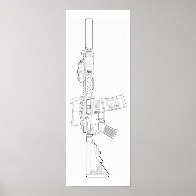 Poster MK18 Mod 0 CQBR (Devant)
