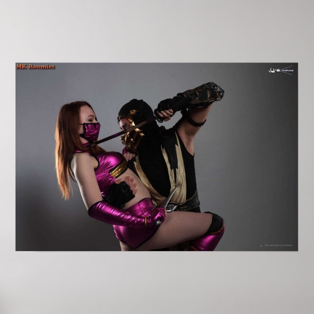 Poster MK Roomies Scorpion X Mileena (Devant)
