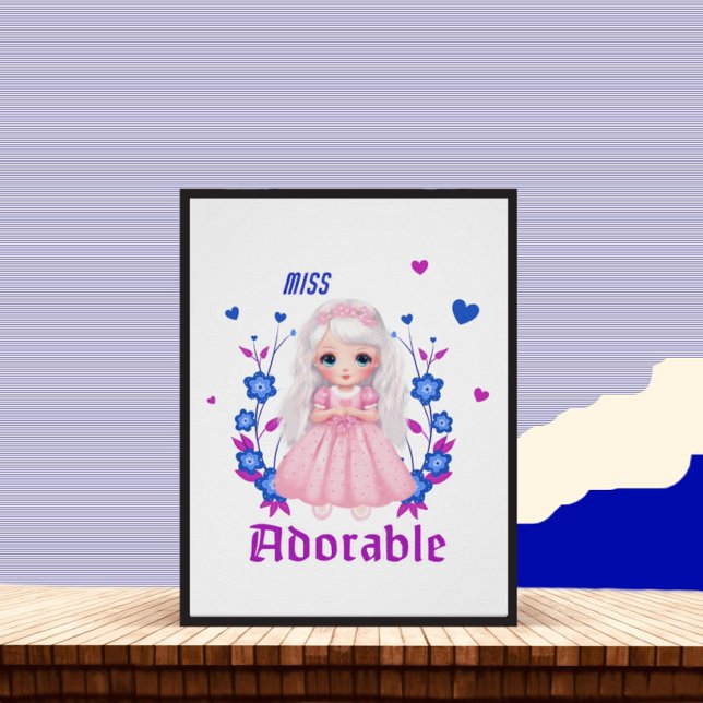 Poster Mlle adorable (Créateur téléchargé)
