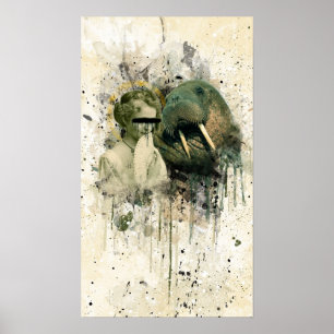 Poster Mlle Anonymous et morse de révérend