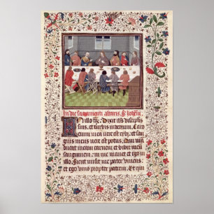 Poster Mme 370 fol.184 le dernier dîner