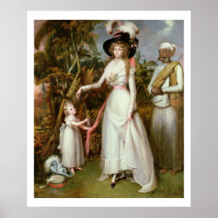 Poster Mme Graham de Kinross, sa fille et un Jamadar,