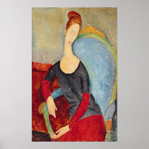 Poster Mme. Hebuterne dans Chair bleue, 1918