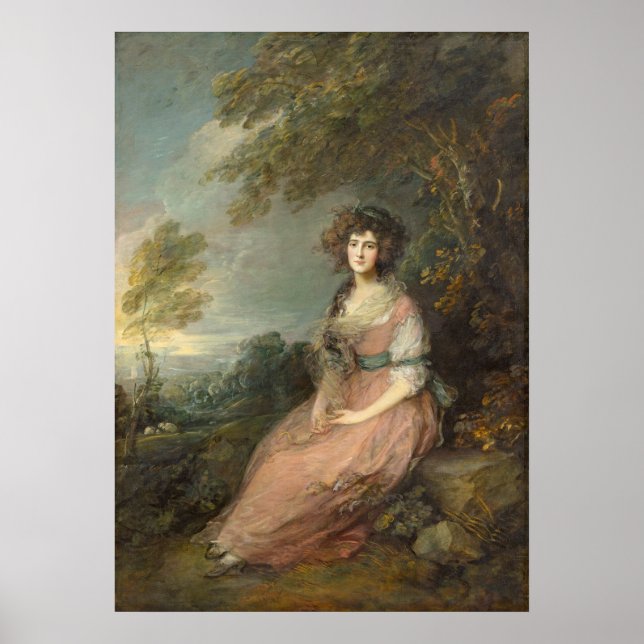 Poster Mme Richard Brinsley Sheridan, 1785-1787 (Devant)