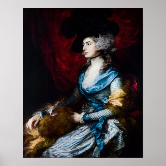 Poster Mme Siddons de Thomas Gainsborough (Devant)