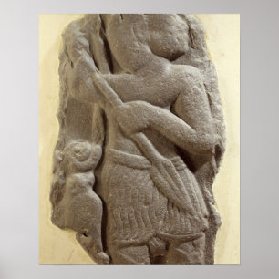 Poster Moabite tempête dieu, Shihan terre antique de Moab