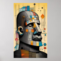 Moai du 21e siècle - Ken Gage Tiki Art