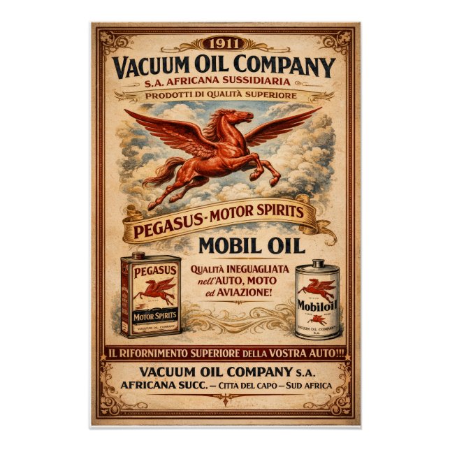 Poster mobile oil companty (Devant)