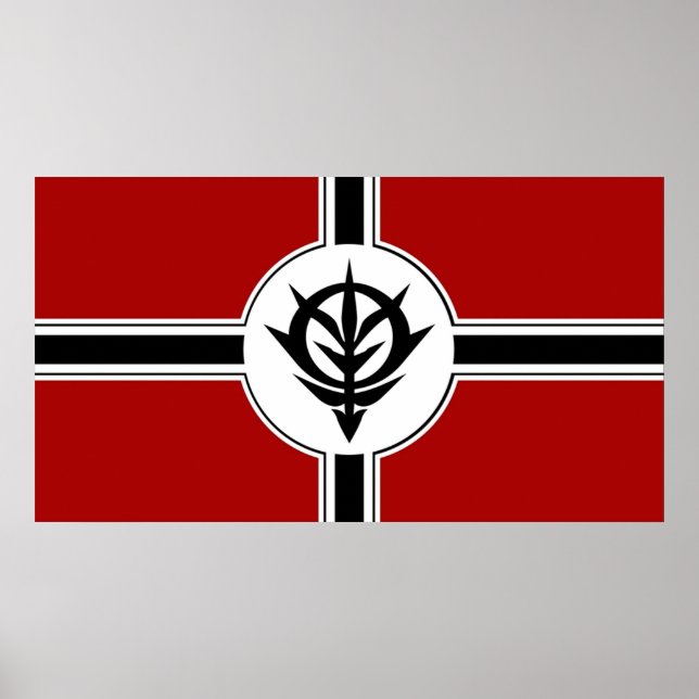 Poster Mobile Suit Gundam Principauté de Zeon (Devant)