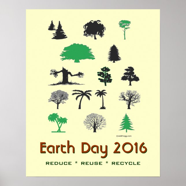 Poster Mod Jour des terres 2016 Réduire Réutiliser Recycl (Devant)