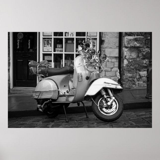 Poster Mod vintage scooter (Devant)