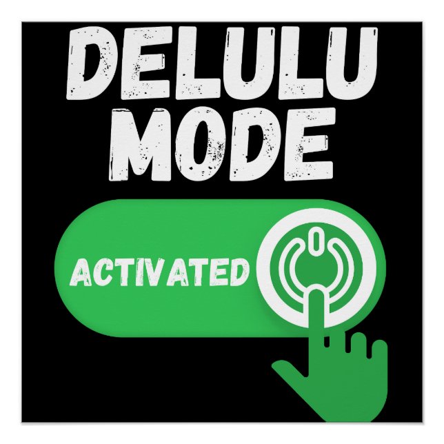 Poster Mode Délire Activé | Drôle Gen Z (Devant)