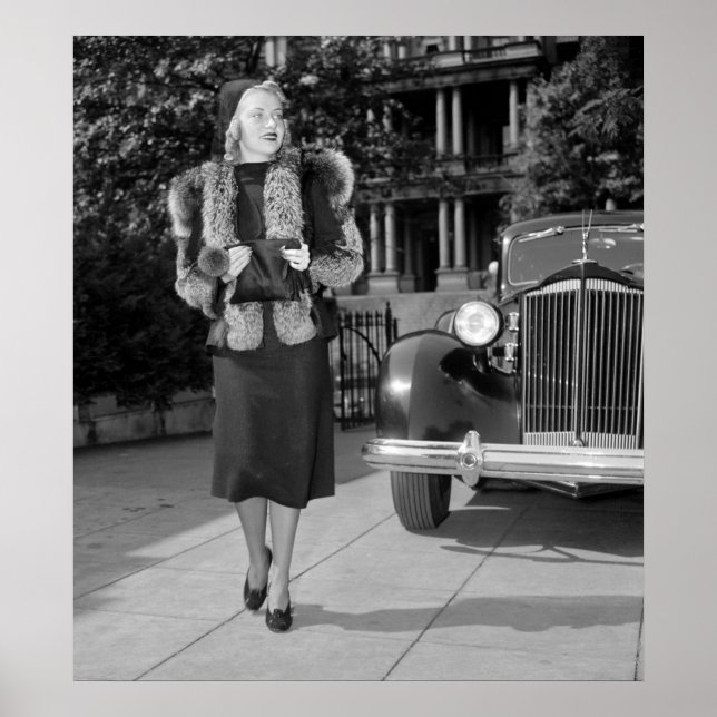 Poster Mode féminine des années 1930 (Devant)