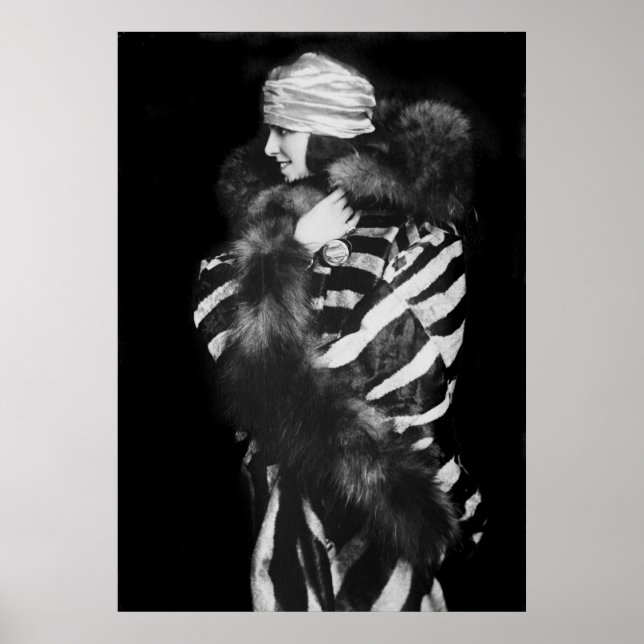 Poster Mode fourrure, années 1920 (Devant)