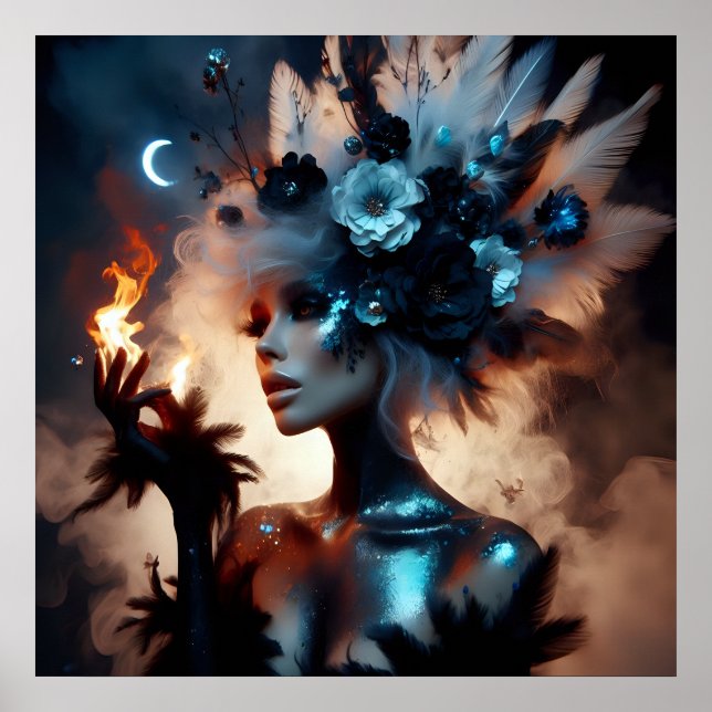 Poster Mode glamour luxe imaginaire photo conte de fées (Devant)