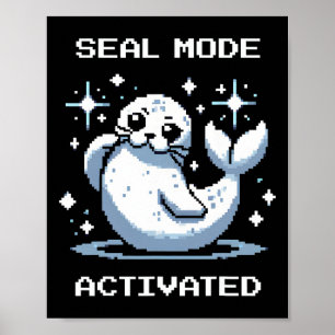 Poster Mode Jointure Activé Pixel Art Jointure Rétro Styl
