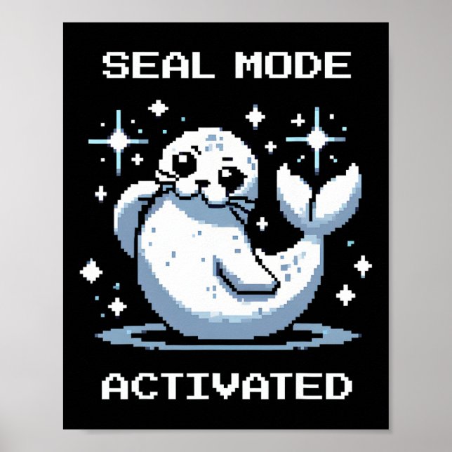 Poster Mode Jointure Activé Pixel Art Jointure Style Rétr (Devant)