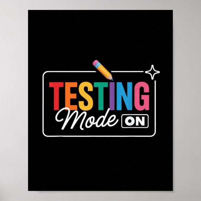 Poster Mode Test le jour de test (Devant)