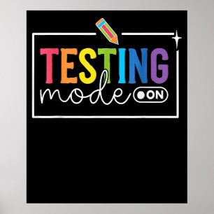 Poster Mode Test Sur Test Jour Enseignant Motivateur
