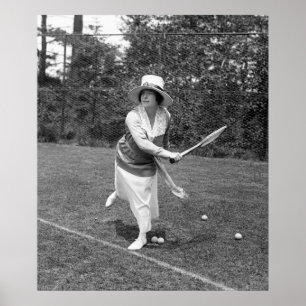 Poster Mode tôt de tennis des années 1900