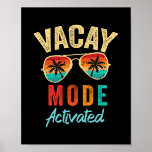 Poster Mode Vacances Activé Vacances Été Croisière Séjour