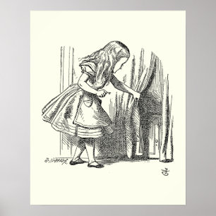 Poster Modèle Alice à la recherche de la porte