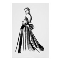 Modèle couture esquissé