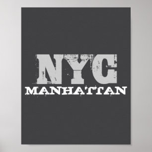Poster Modèle créatif de New York City Manhattan NYC
