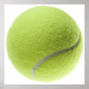 Poster Modèle customisé par balle de tennis jaune