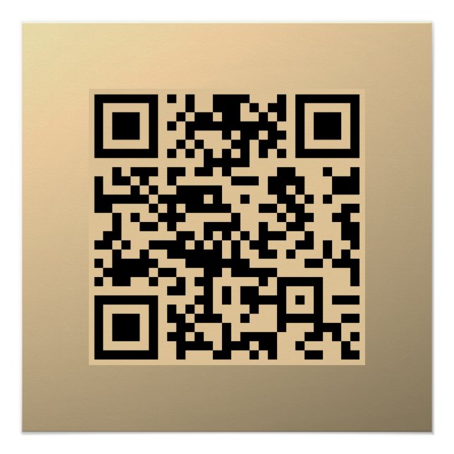 Poster Modèle de code QR instantanément modifiable | Faux (Devant)