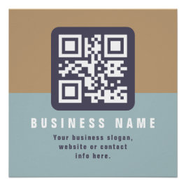 Poster Modèle de code QR moderne modifiable | Couleurs co